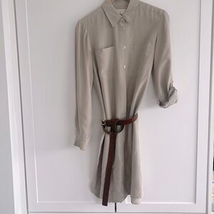 MK silk shirt dress - size small